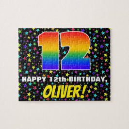 12. Geburtstag — Spaß, farbenfrohe Sternenweltenmu
