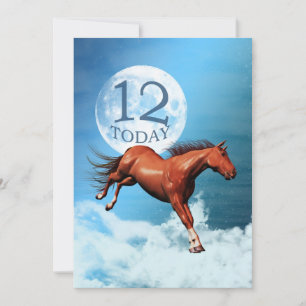 12. Geburtstag Spirit Pferd Party Einladung