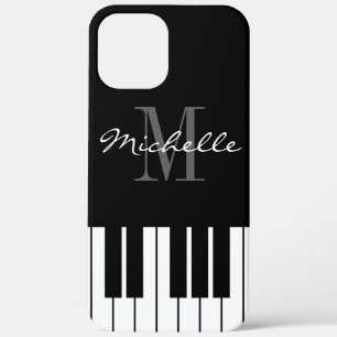 12 Gehäuse mit schwarz-weißen Klavierschlüsseln Case-Mate iPhone Hülle