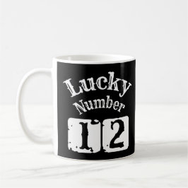 12 - Glückszahl 12 Glück Kaffeetasse