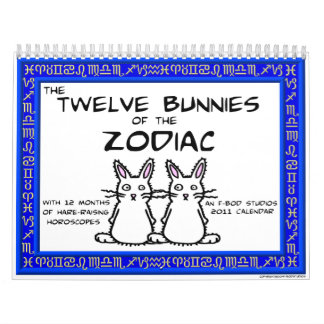 12 Häschen des Kalenders des Tierkreis-2011 Kalender