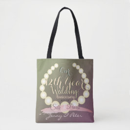 12. Hochzeitstag PerlenTote Tasche