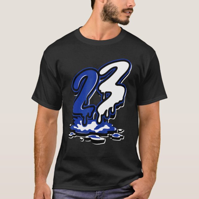 12 Hyper Royal Number 23 Air Hyper Royal 12s T-Shirt (Vorderseite)