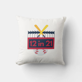 12 im 21 Baseball Kissen
