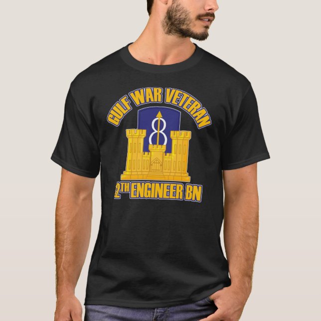 12. Ingenieur Bn - Kriegsveteran am Golf T-Shirt (Vorderseite)