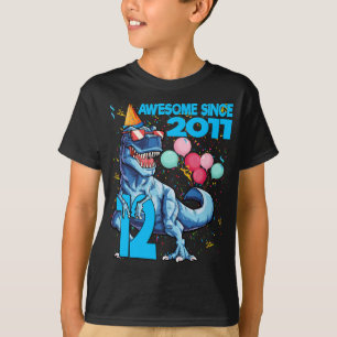 12 Jahre alt 12. Geburtstag Dinosaurier Junge Part T-Shirt