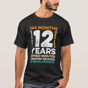 12 Jahre alt 144 Monate Phantastisch 12. T-Shirt