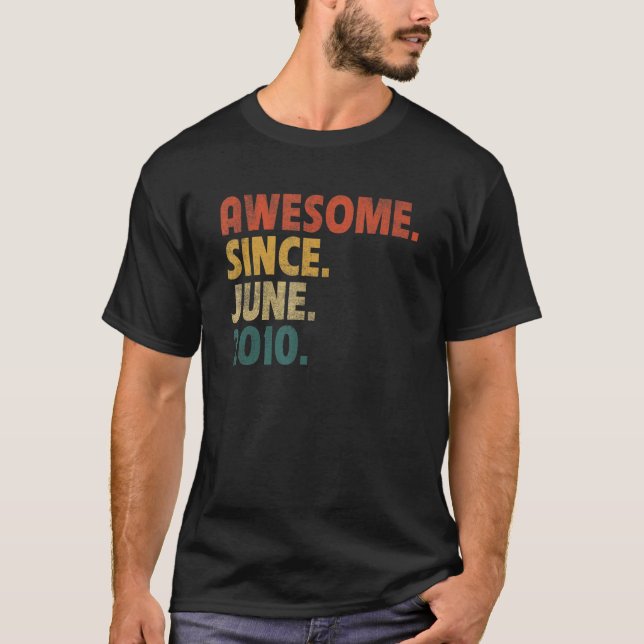 12 Jahre alt Phantastisch seit Juni 2010 12. Gebur T-Shirt (Vorderseite)