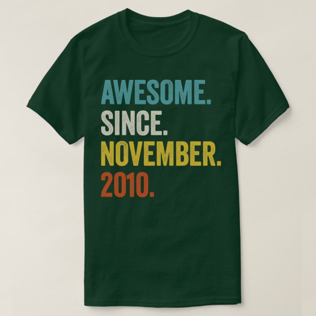 12 Jahre alt Phantastisch seit November 2010 12. G T-Shirt (Design vorne)