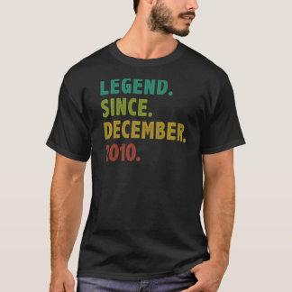 12 Jahre alte Legende Seit Dezember 2010 12. Gebur T-Shirt