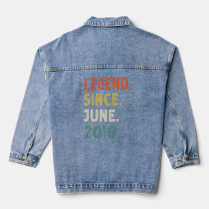 12 Jahre alte Legende Seit Juni 2010 12. Geburtsta Jeansjacke