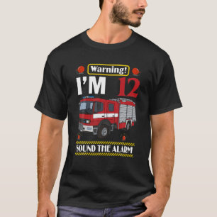 12 Jahre alter Feuerwehrmann 12. Geburtstag 2 T-Shirt