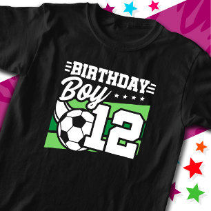 12 Jahre alter Fußball Kinder 12. Geburtstag Junge T-Shirt
