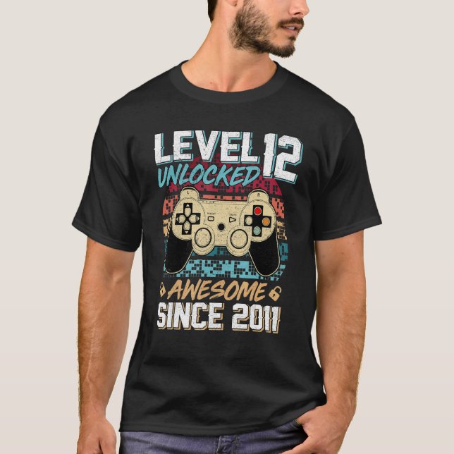 12 Jahre Alter Junge Stufe 10 Unverschlossen Phant T-Shirt (Vorderseite)