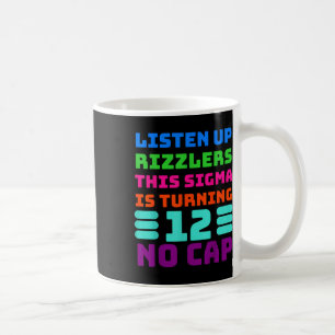 12 Jahre altes sonniges Shirt - Rizz, Sigma, Br. Kaffeetasse
