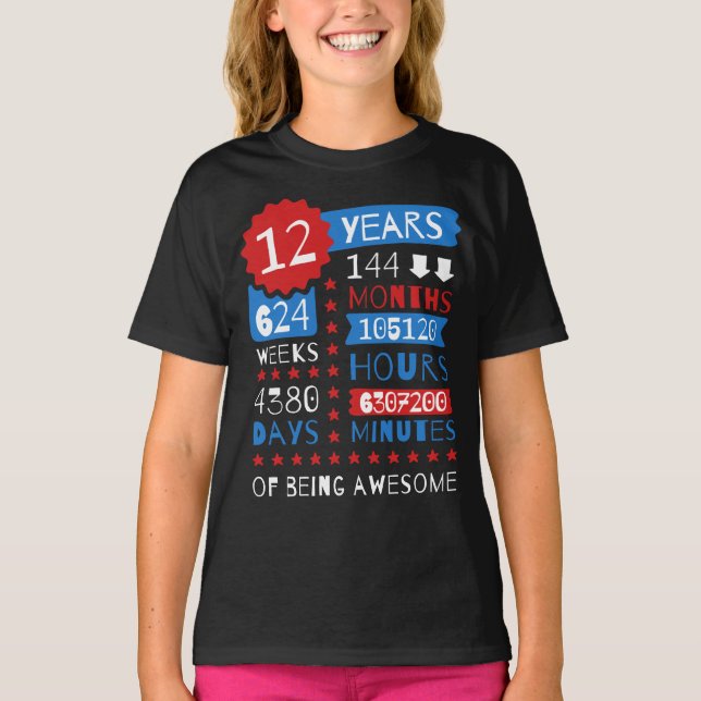 12 Jahre des Seins fantastisch - 12. T-Shirt (Vorderseite)