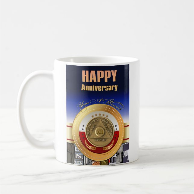 12 Jahre INDIVIDUELLE NAME OM Münze Sie sind ein G Kaffeetasse (Links)