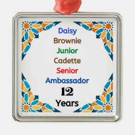 12 Jahre Pfadfinderbotschafter Grad Ornament Aus Metall