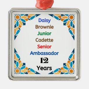 12 Jahre Pfadfinderbotschafter Grad Ornament Aus Metall