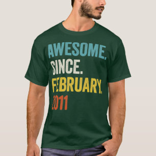 12 Jahre Phantastisch seit Februar 2011 12. Geburt T-Shirt