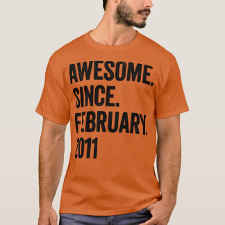 12 Jahre Phantastisch seit Februar 2011 12. Geburt T-Shirt