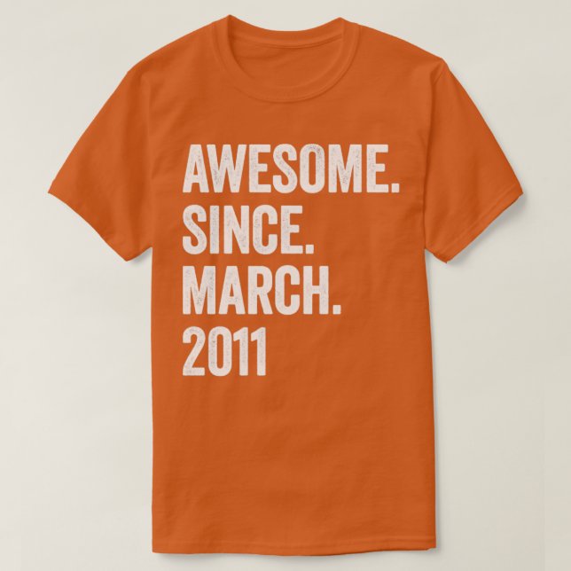 12 Jahre Phantastisch seit März 2011 12. Geburtsta T-Shirt (Design vorne)