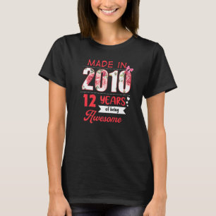 12 Jahre Vintag 2010 12. Geburtstag T-Shirt