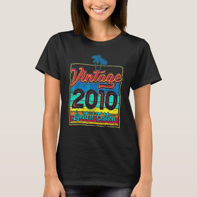 12 Jahre Vintager Geburtstag 2010 T-Shirt (Vorderseite)