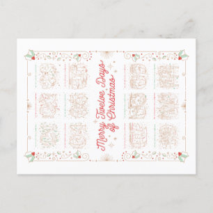 12 JOURS DE NOËL / Carte de Noël