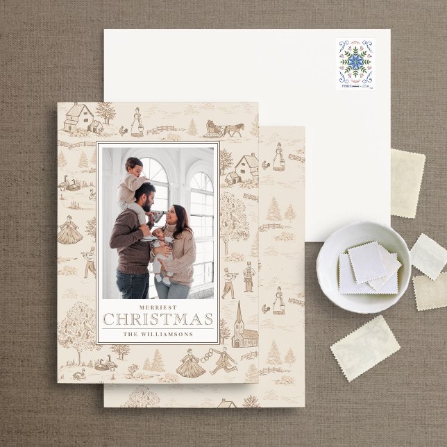 12 Jours de Noël Toile Carte photo de vacances (Créateur téléchargé)