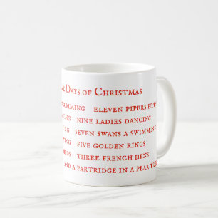 12 JOURS LYRIQUES Mug blanc