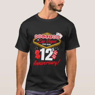 12 Jubiläum Vegas 12. Hochzeit Jubiläum La T-Shirt