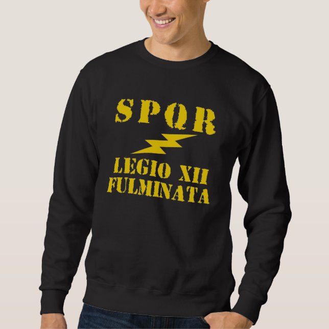 12 Julius Cäsar 12. Fulminata römisches Sweatshirt (Vorderseite)