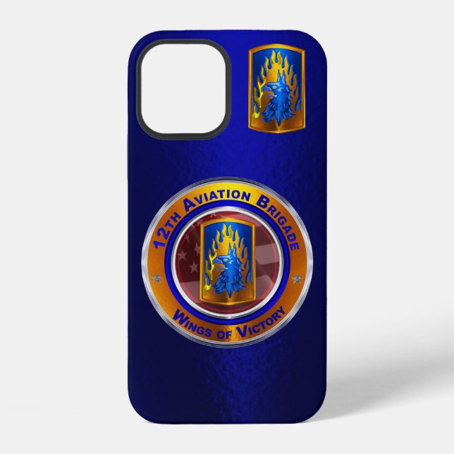 12. Kampfhubschrauberbrigade  iPhone 12 Hülle (Rückseite)