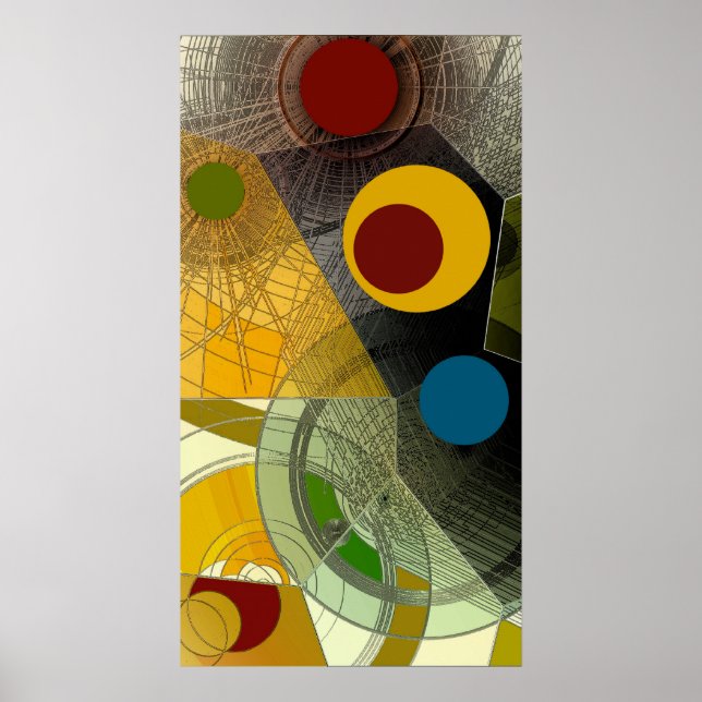 12. Karte - Abstraktes Poster (Vorne)
