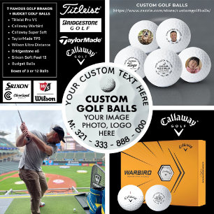 12 Kundenspezifische Foto-Logo-Callaway Warbird Go Golfball