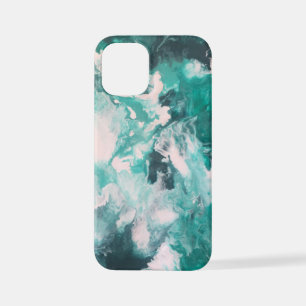 12 Mini coque iphone vert liquide verdoyant verdir peintur