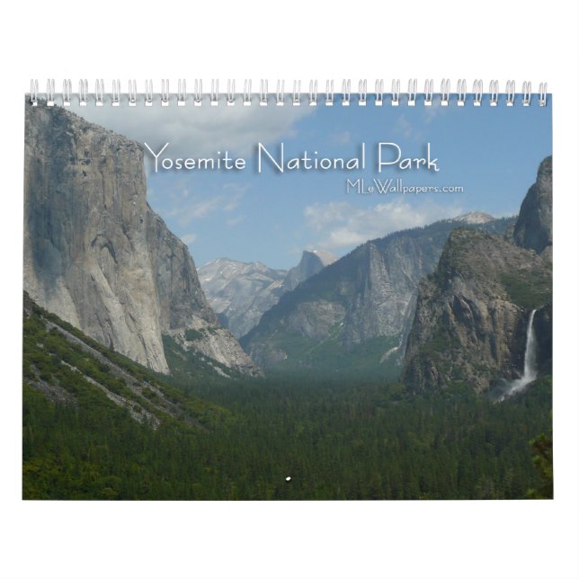 12 mois du calendrier du parc national Yosemite (Protection)
