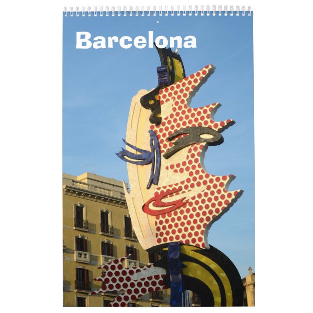 12 Monate Barcelona, Spanien Mauerkalender Kalender (Titelbild)