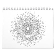 12 monate Beautiful mandala Design Kalender