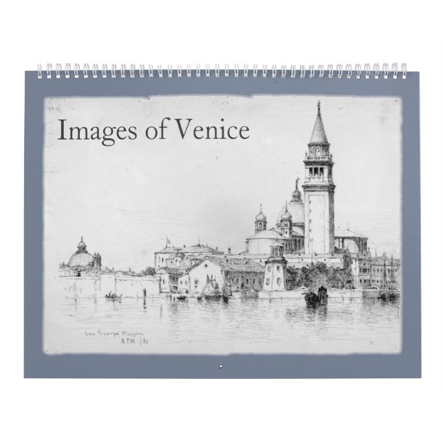 12 Monate Bilder des Venedig-Kalenders Kalender (Titelbild)