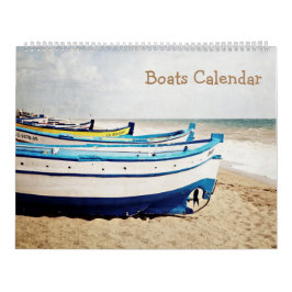 12 Monate Boote Kalender