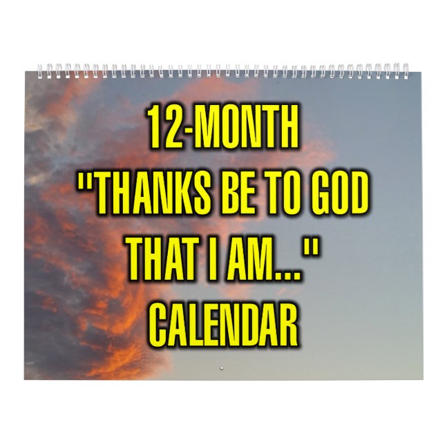 12-Monate "Danke Gott, dass ich..." Kalender (Titelbild)