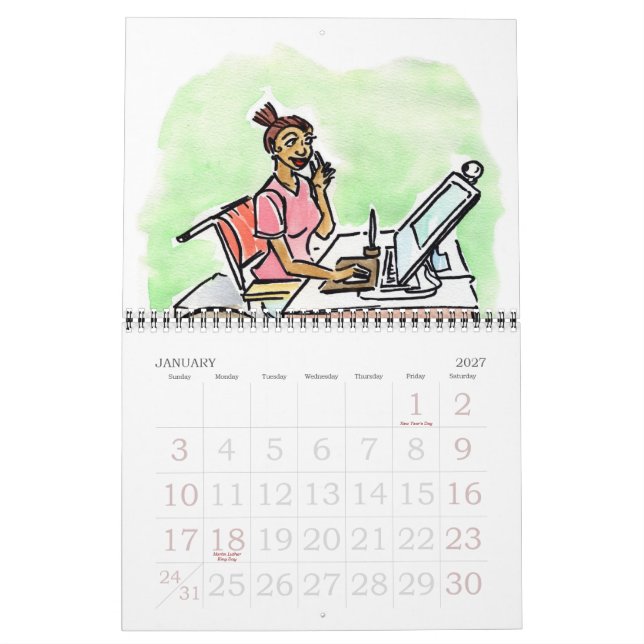 12 Monate einer zugänglichen Gemeinschaft Kalender (Jan 2027)