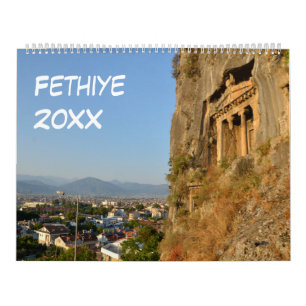 12 Monate Fethiye, Türkei Kalender