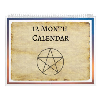 12 Monate Hexenkraft Magick Wicca Magic Planner Kalender