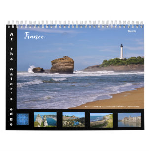 12 Monate Kalender am Ufer des Wassers in Frankrei