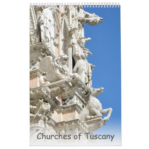 12 Monate Kirchen der Toskana Kalender