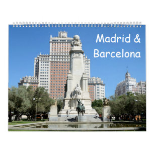 12 Monate Madrid & Barcelona Kalender