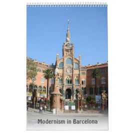 12 Monate Modernismus in Barcelona Kalender